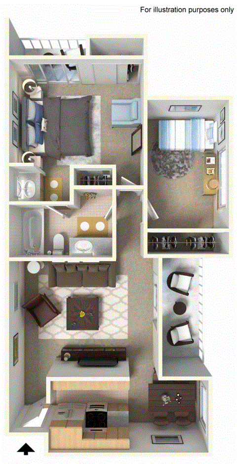 two bedroom floor plan 825 sq ft